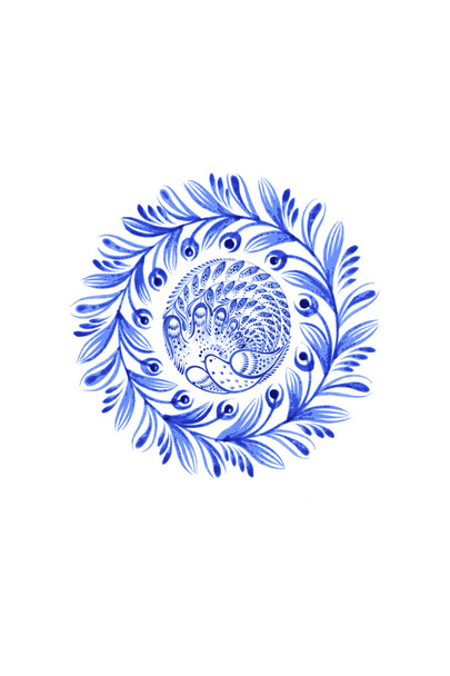 floral circle - Vektori, kuva