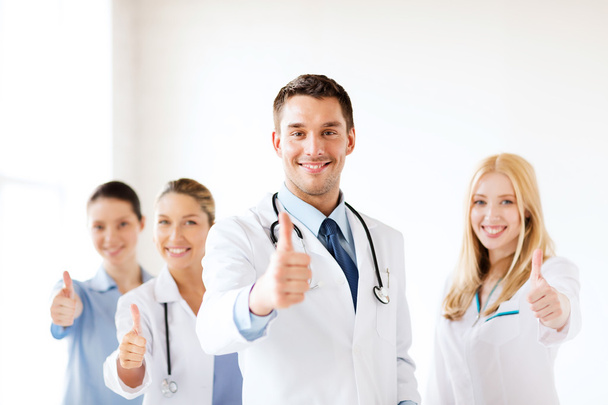 Professional young team or group of doctors - Foto, Imagen