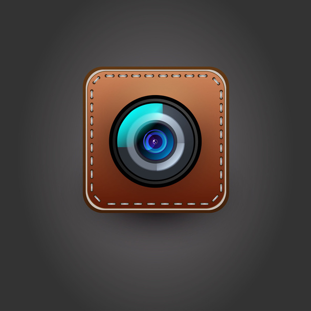 User interface camera icon - Vector, Imagen