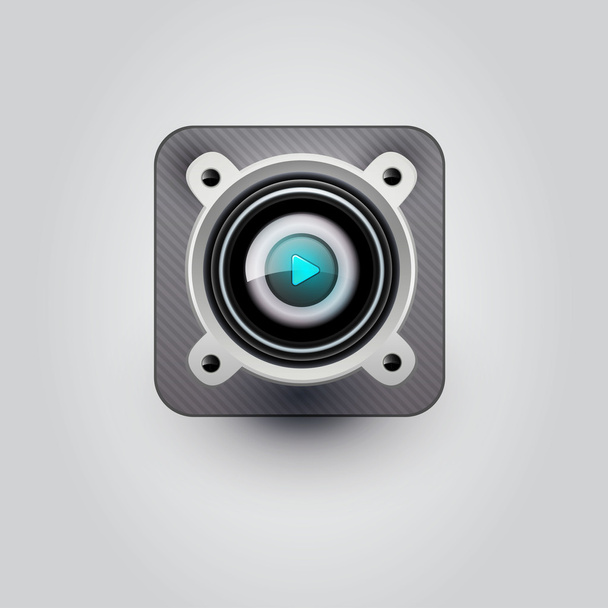 użytkownik interfejs ikonę głośnika na włączanie i wyłączanie - Wektor, obraz