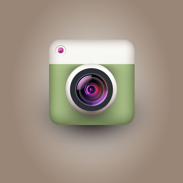 Camera icon for user interface - Vector, Image