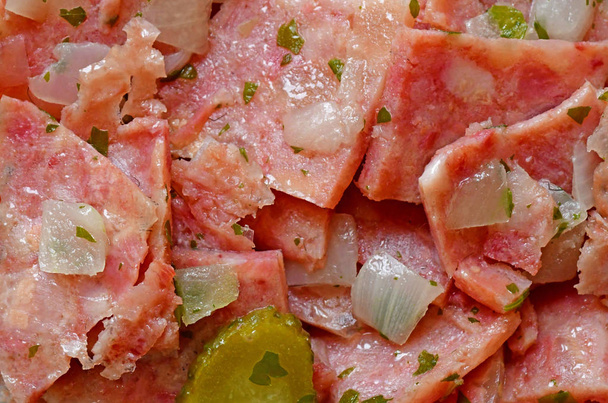 Strasbourg; France - march 3 2019 : close up of headcheese - Photo, Image