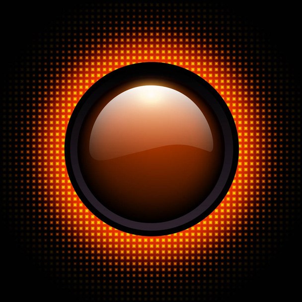 Background 3d with glowing neon circle - Vector, imagen