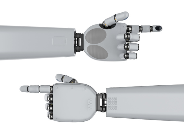 Cyborg hand isolated - Photo, Image