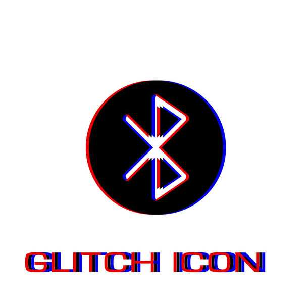 Bluetooth-Symbol flach - Vektor, Bild