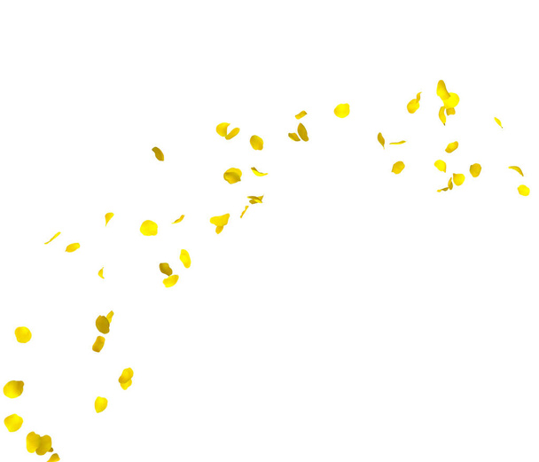 I petali di rosa gialli volano in cerchio. Il centro spazio libero per le tue foto o testo
 - Foto, immagini