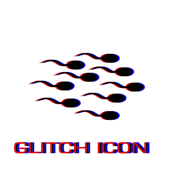 Sperm icon flat - Vector, Image