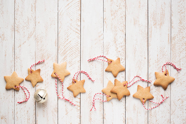 Christmas star shaped cookies - Фото, изображение