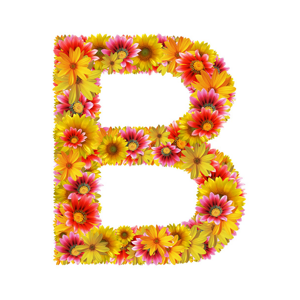 Flowers letter B - Foto, afbeelding
