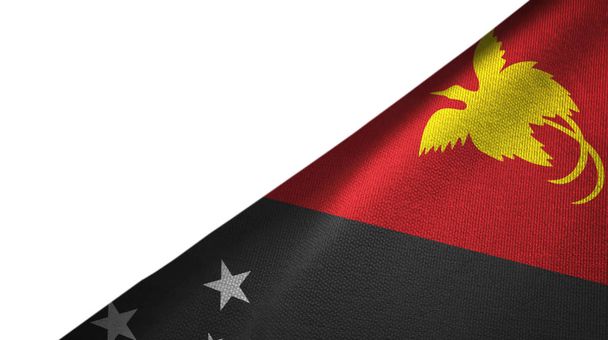 Papouasie-Nouvelle-Guinée drapeau côté droit avec espace de copie vierge
 - Photo, image