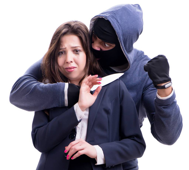 Bizneswoman zostaje porwana przez nożownika - Zdjęcie, obraz