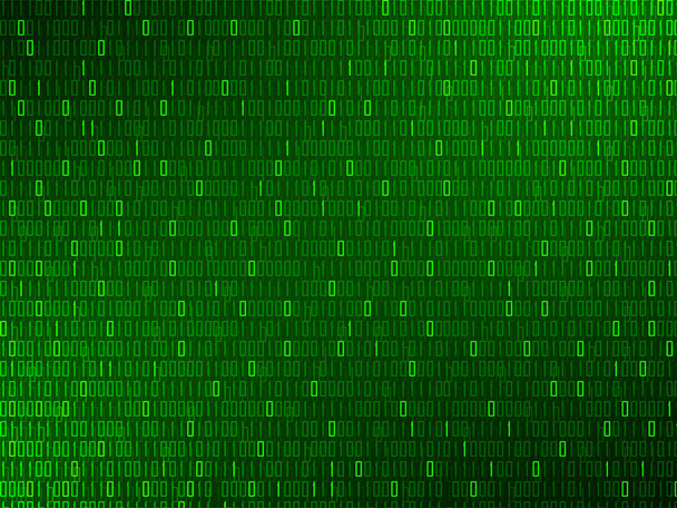 Abstract technology background with binary code, matrix backdrop - Vector, Image