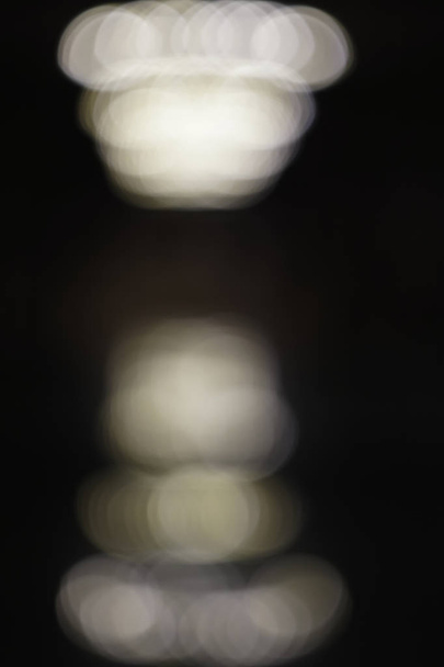 blurry or bokeh image of lighting in night - Fotó, kép