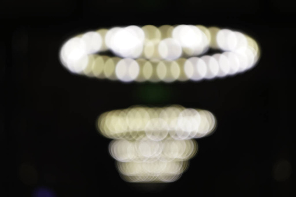 blurry or bokeh image of lighting in the city - Fotó, kép
