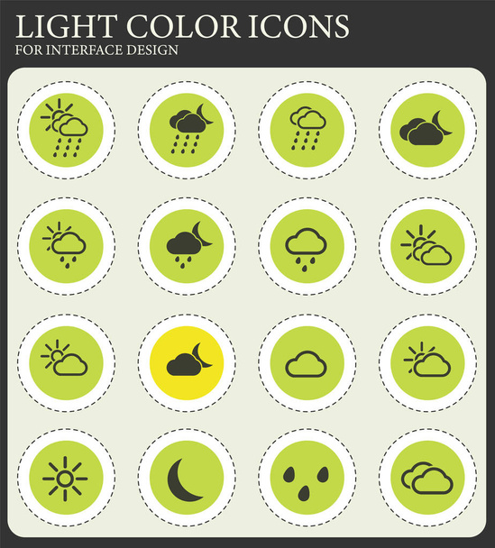 Weather simply icons - Vector, Image