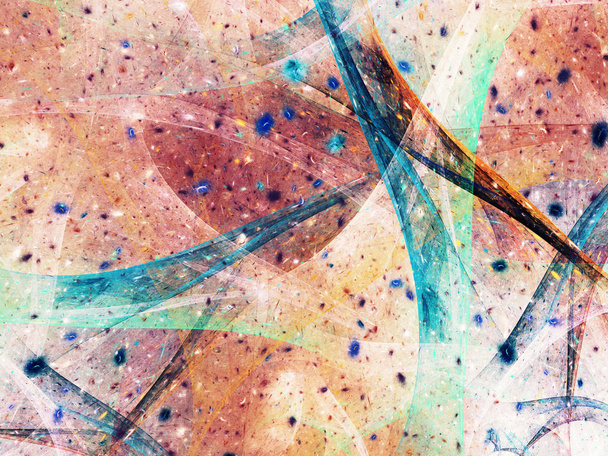 brown abstract fractal background 3d rendering illustration - Fotografie, Obrázek