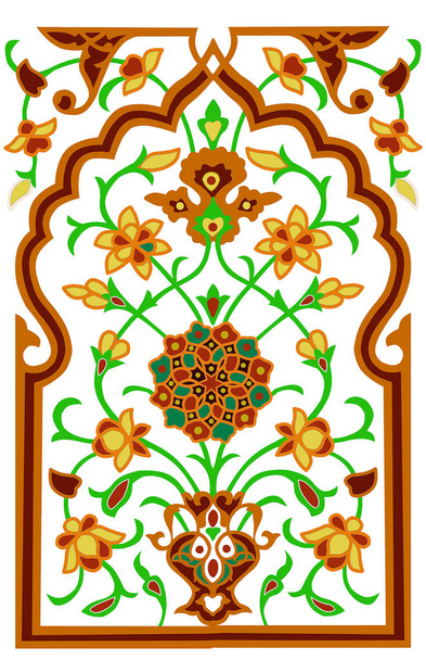 オリエンタルスタイルパターン。アラビアの装飾品. - ベクター画像