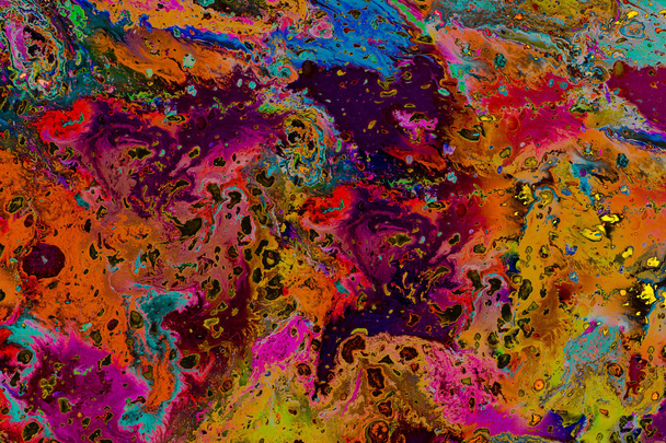 Абстрактная текстура гранж-арта с красочными пятнами краски - Фото, изображение