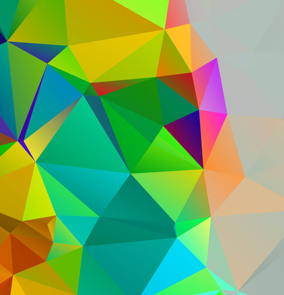 Abstract multicolor full Color rainbow background. Vector polygo - Vector, Image