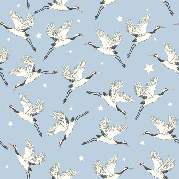 crane, pattern, vector, illustration - Διάνυσμα, εικόνα