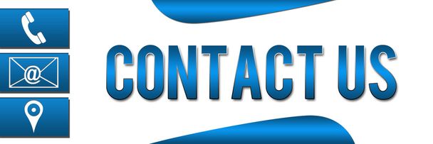 Contact Us Banner Blue - Photo, Image