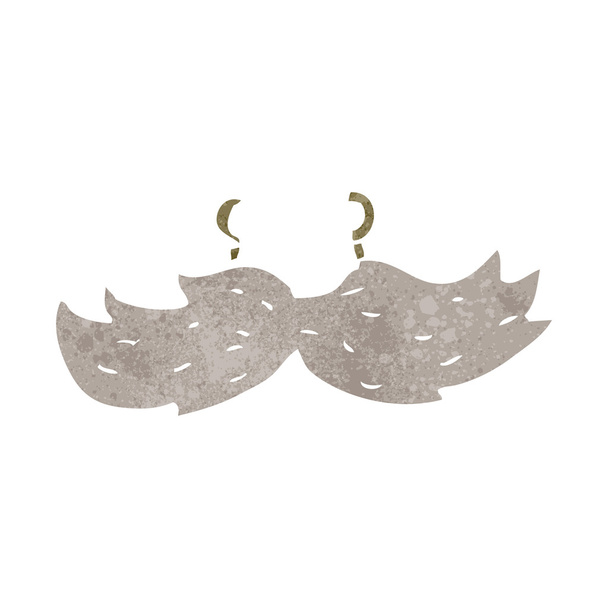 Retro cartoon fake mustache - Vector, Image
