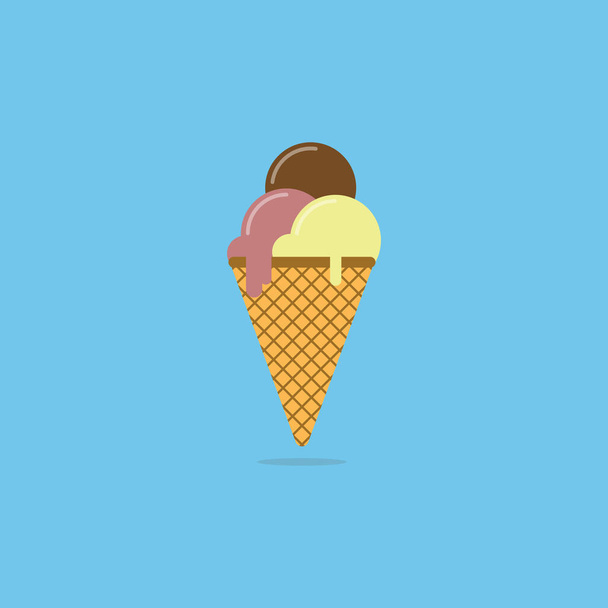 ice cream icon design - vector illustration. - Vetor, Imagem