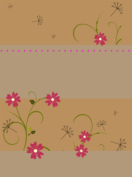 Floral banner - Vector, Image