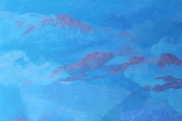 бесшовный абстрактный рисунок, художественное абстрактное масло белого и синего цвета фона. Текстура, фон. Холст, масло
. - Фото, изображение