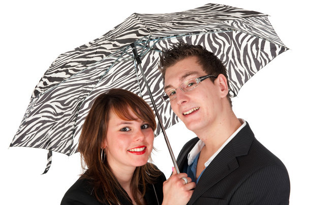 Couple under the umbrella - Valokuva, kuva