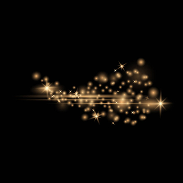 Пилові іскри та золоті зірки
 - Вектор, зображення