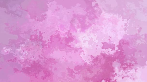 abstract animated twinkling stained background seamless loop video - watercolor splotch effect - cute pink violet lilac color - Footage, Video