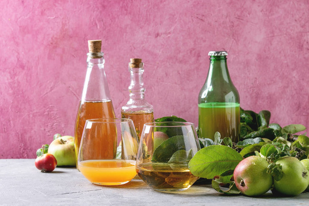 Variety of apple drinks - Фото, зображення