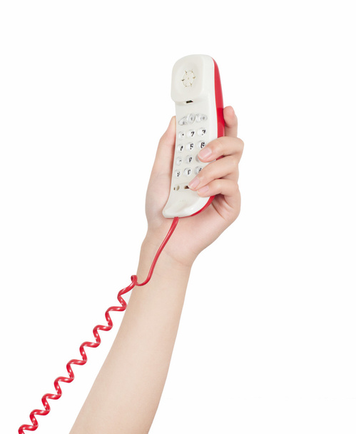 hand-held phone - Фото, изображение