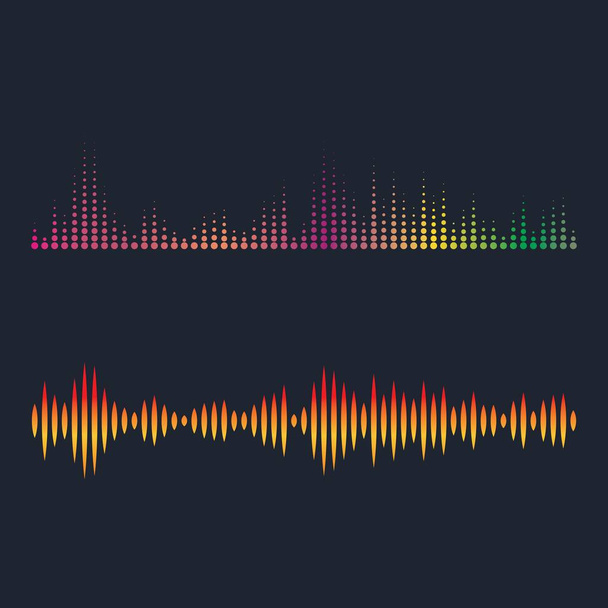 Ηχητικά κύματα διανυσματικά εικονογράφηση - Διάνυσμα, εικόνα