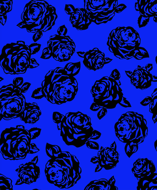 Seamless pattern with beautiful roses. - Фото, зображення