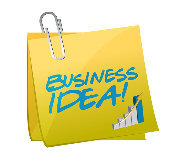 business idea post illustration design - Φωτογραφία, εικόνα
