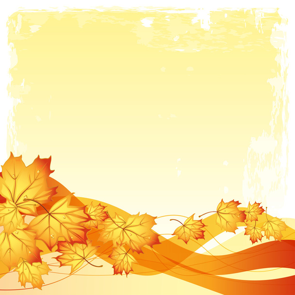 Vector background on a theme of autumn - Vector, Image