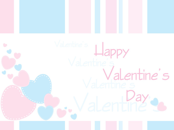 Beautyful color valentine cards - Vector, Imagen