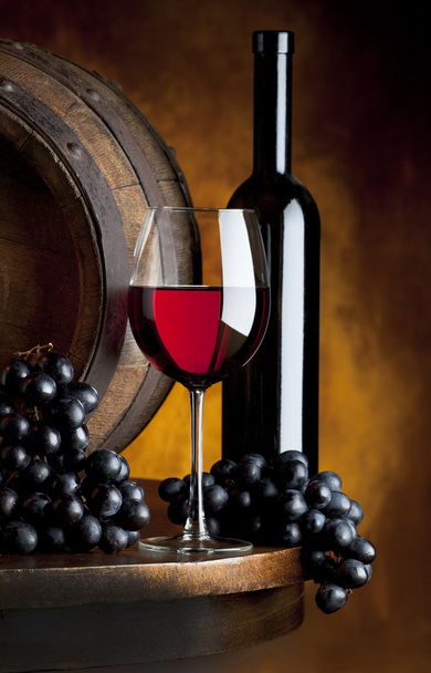 The still life with red wine - Photo, Image