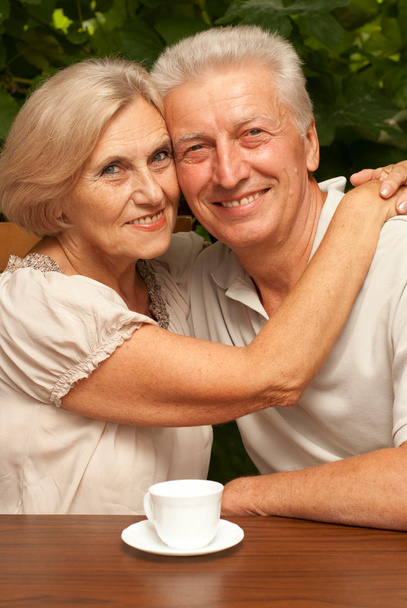 Elderly couple outdoors - Valokuva, kuva
