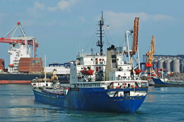Genel kargo gemi ve liman Vinci - Fotoğraf, Görsel