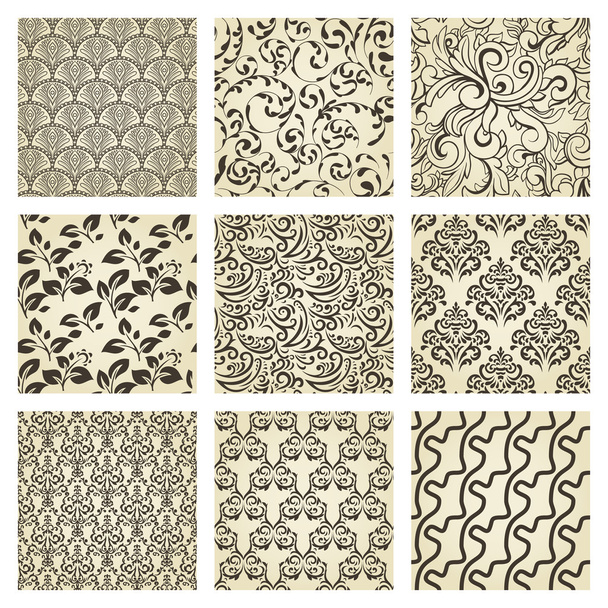 Vintage seamless pattern - Wektor, obraz