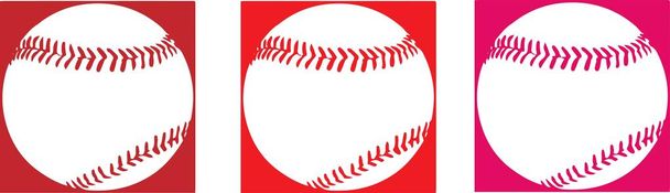 baseball icon on white background - Vector, Image