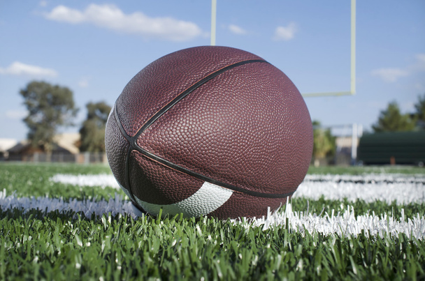 America Football field with ball - Photo, Image