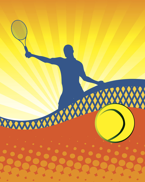 Солнечный теннис
 - Вектор,изображение