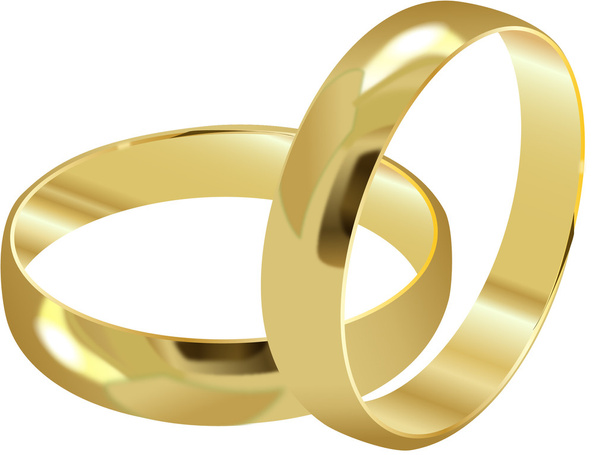 Свадебные кольца - Вектор,изображение