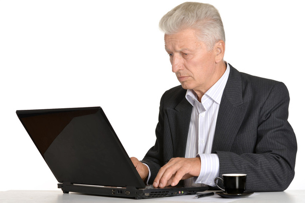 elderly man working - Zdjęcie, obraz