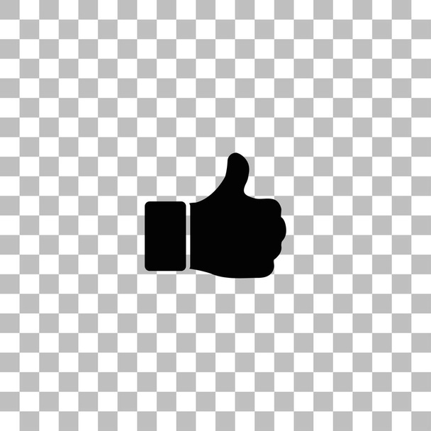Hand Thumb Up, Like icon flat - Vector, Image