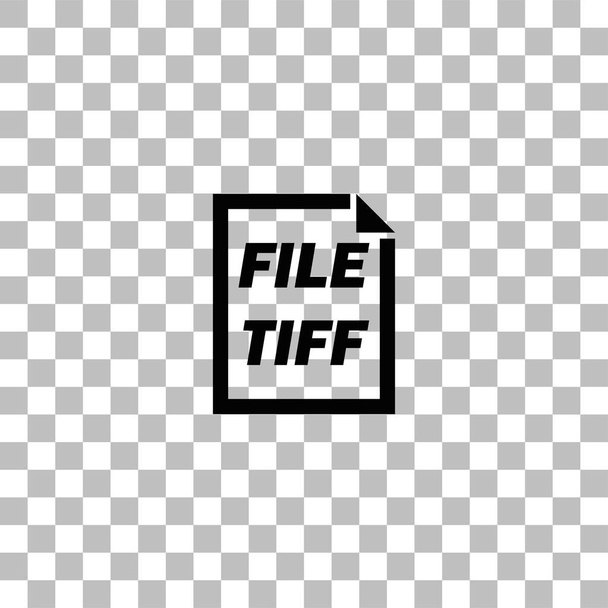 tiff file icon flach - Vektor, Bild
